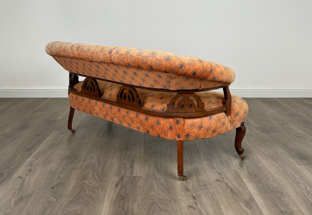 Antique 19th Century Settee In Mahogany View VI