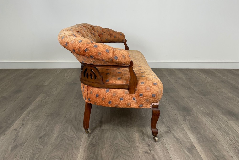 Antique 19th Century Settee In Mahogany View VII