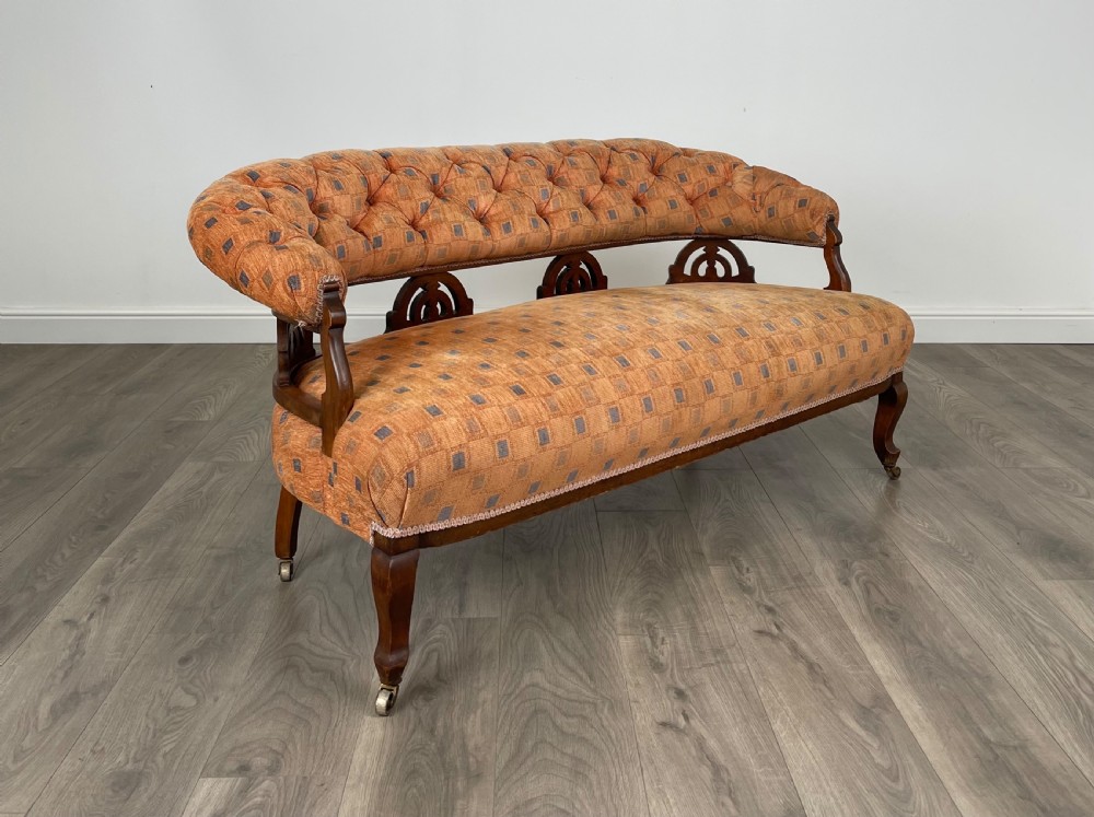 Antique 19th Century Settee In Mahogany View VIII