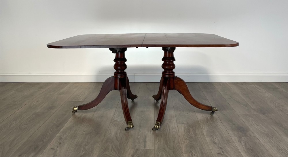 Antique Georgian Extending Dining Table In Mahogany View VII