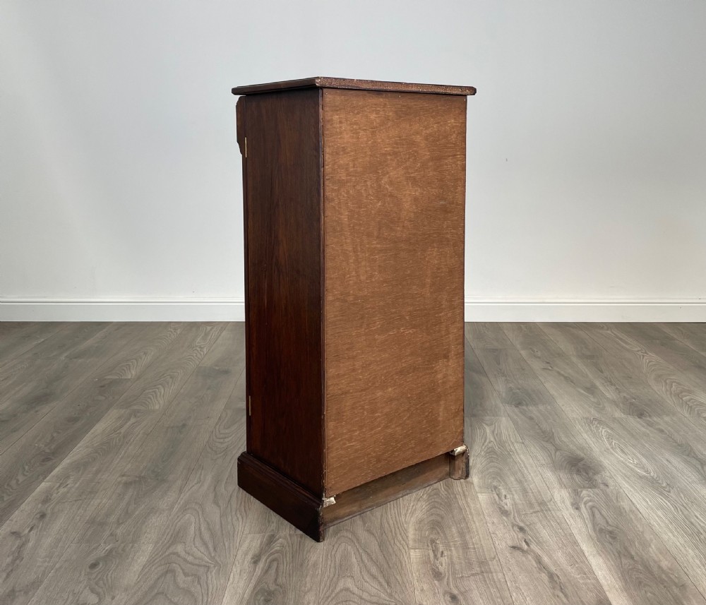 Antique Edwardian Wellington Chest Of Drawers In Oak View VII