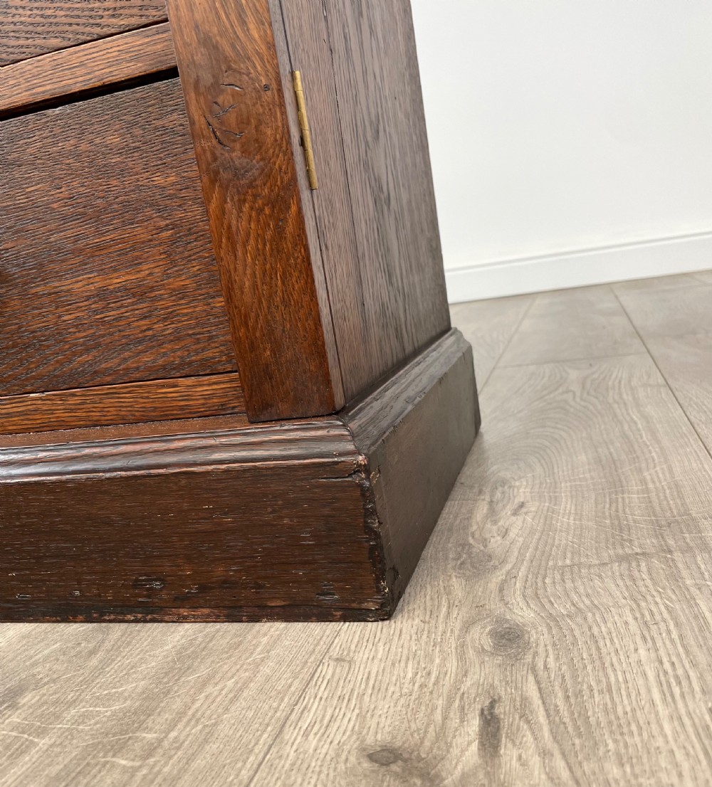 Antique Edwardian Wellington Chest Of Drawers In Oak View XIV