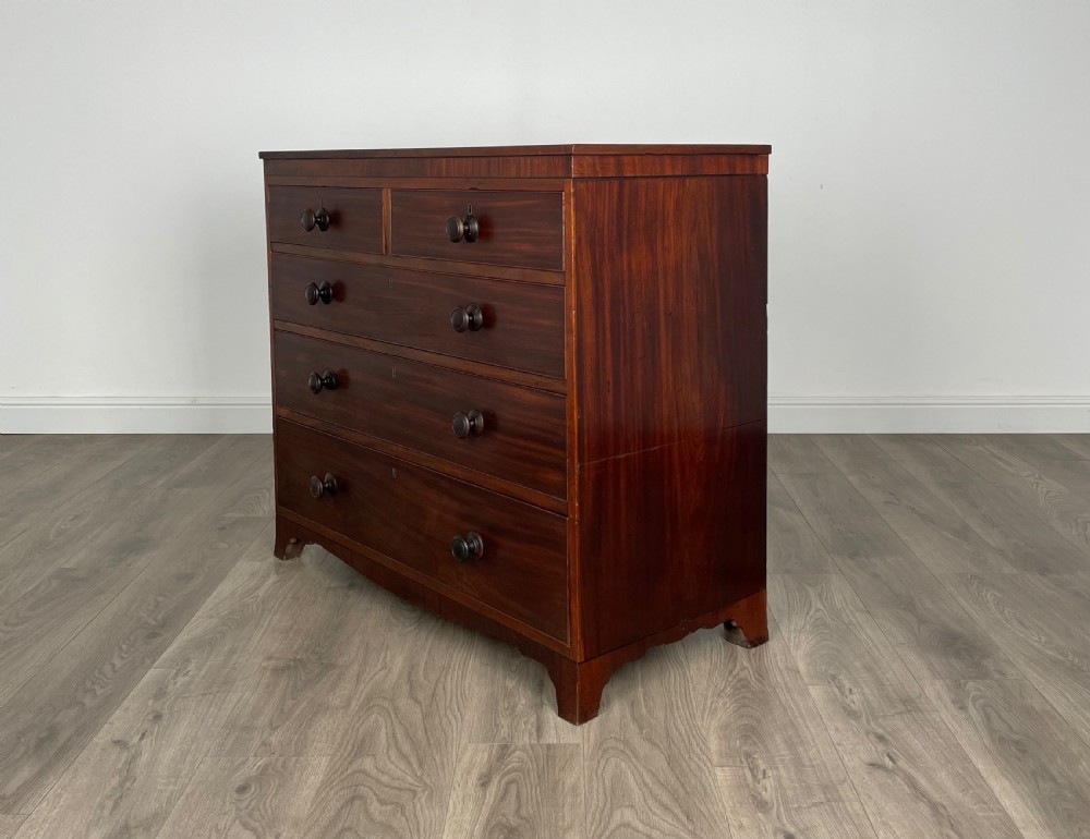 Antique Georgian Chest Of Drawers In Mahogany View II