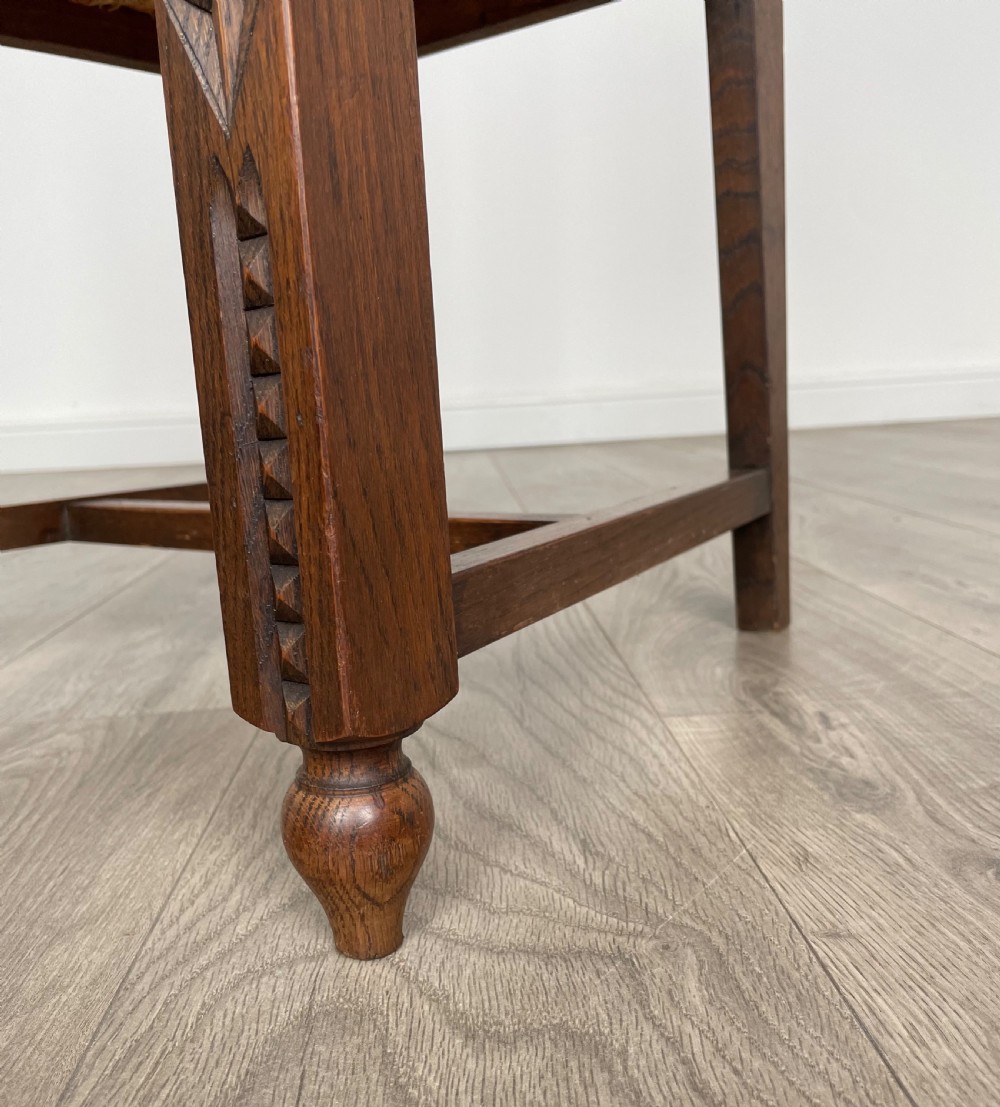 Antique Edwardian Set Of 6 Dining Chairs In Oak View VIII