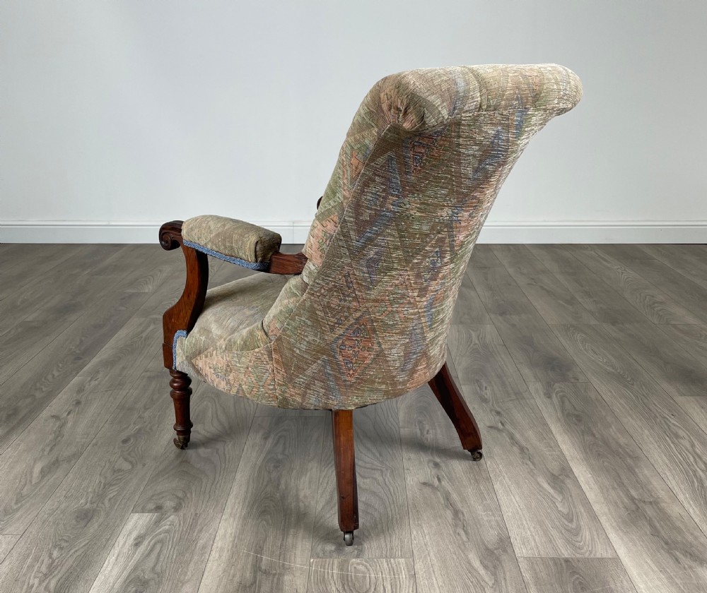Antique 19th Century Armchair In Rosewood View III