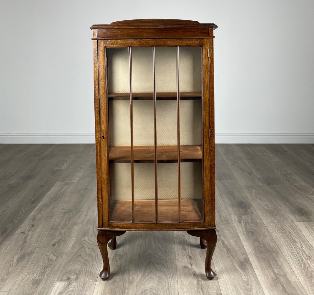 Antique 20th Century Display Cabinet In Oak
