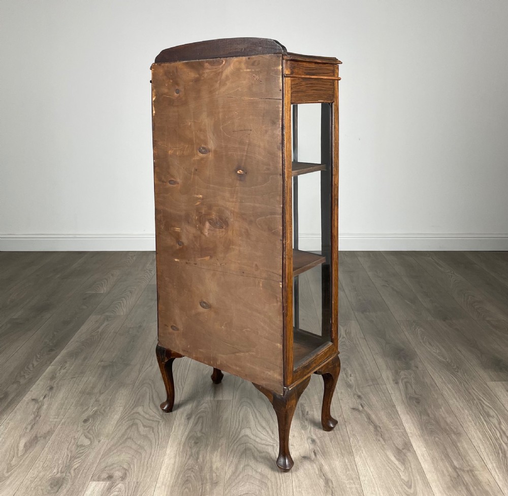 Antique 20th Century Display Cabinet In Oak View VII