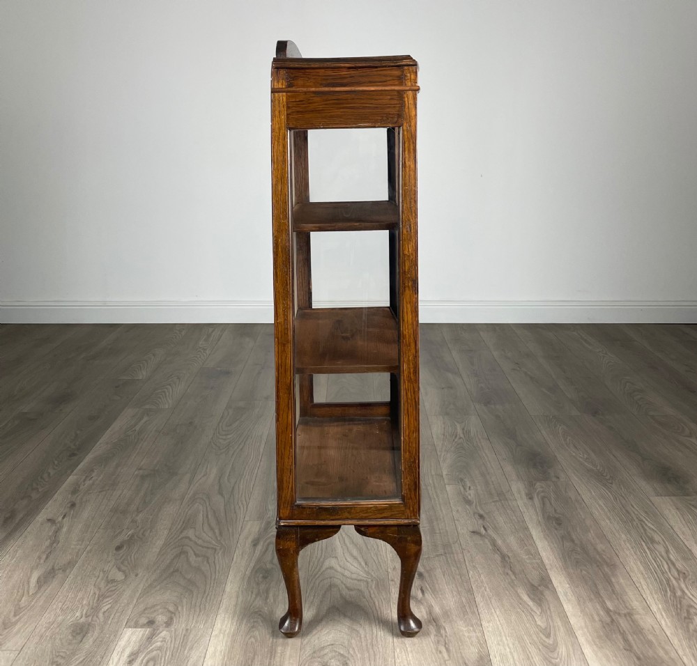 Antique 20th Century Display Cabinet In Oak View VIII