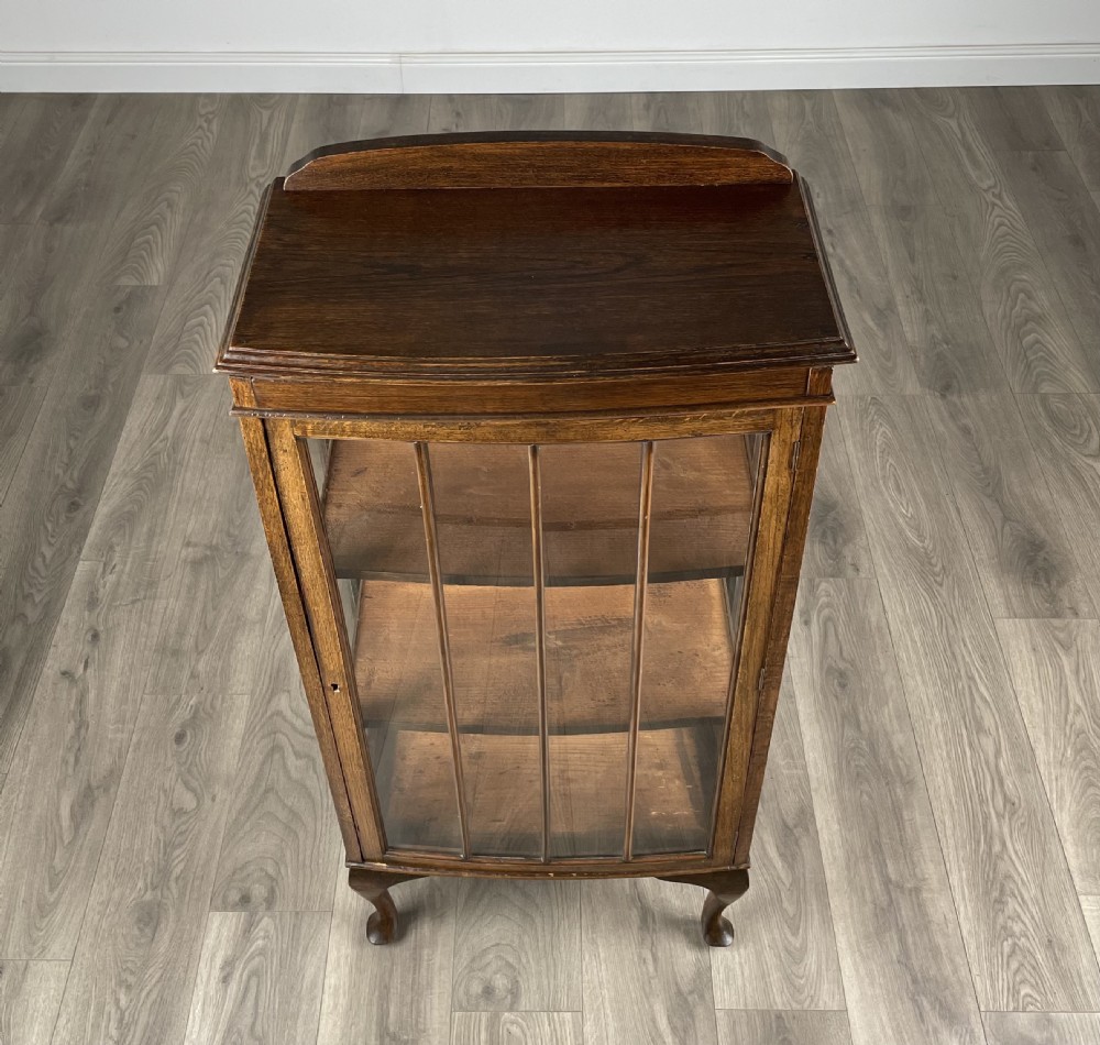 Antique 20th Century Display Cabinet In Oak View X