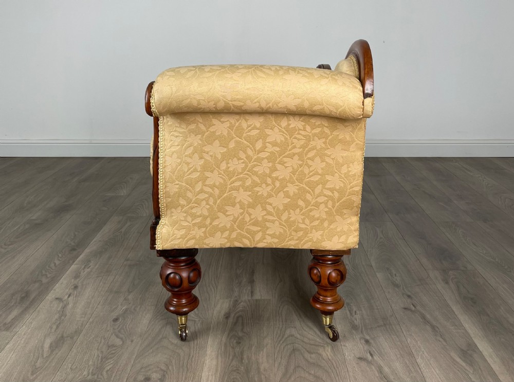 Antique 19th Century Chaise Lounge In Mahogany View III