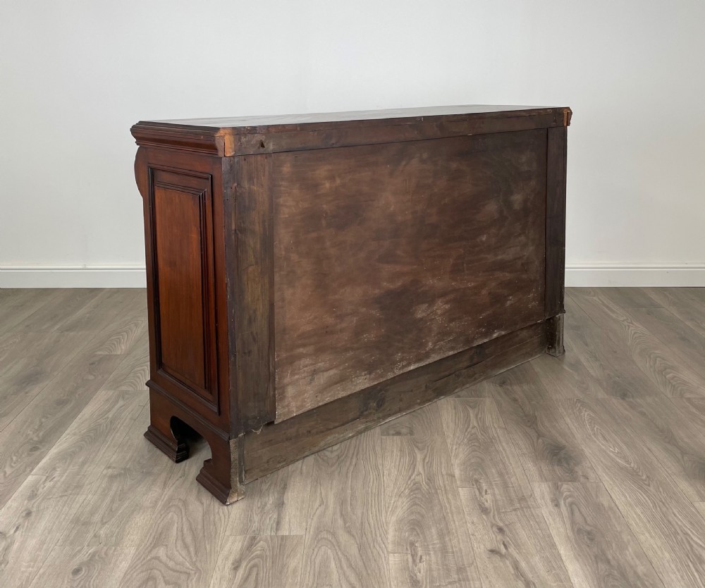 Antique 20th Century Art Nouveau Style Sideboard In Walnut View IV