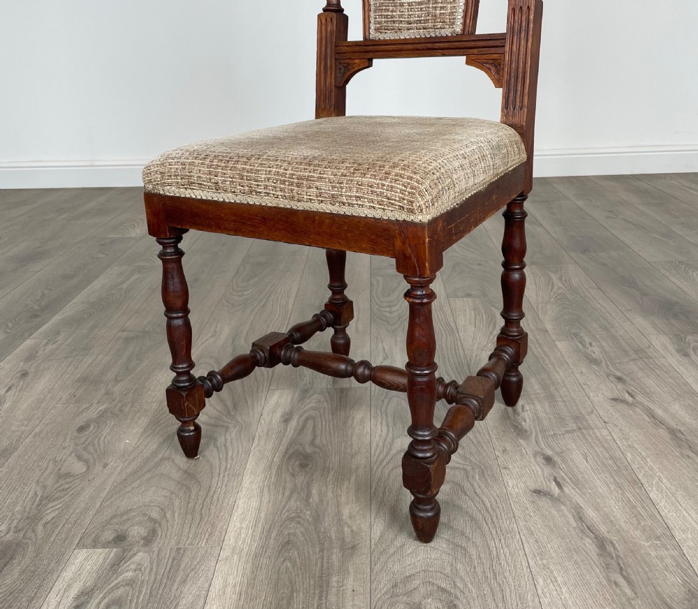 Antique 20th Century Set Of 6 Oak Dining Chairs View IV