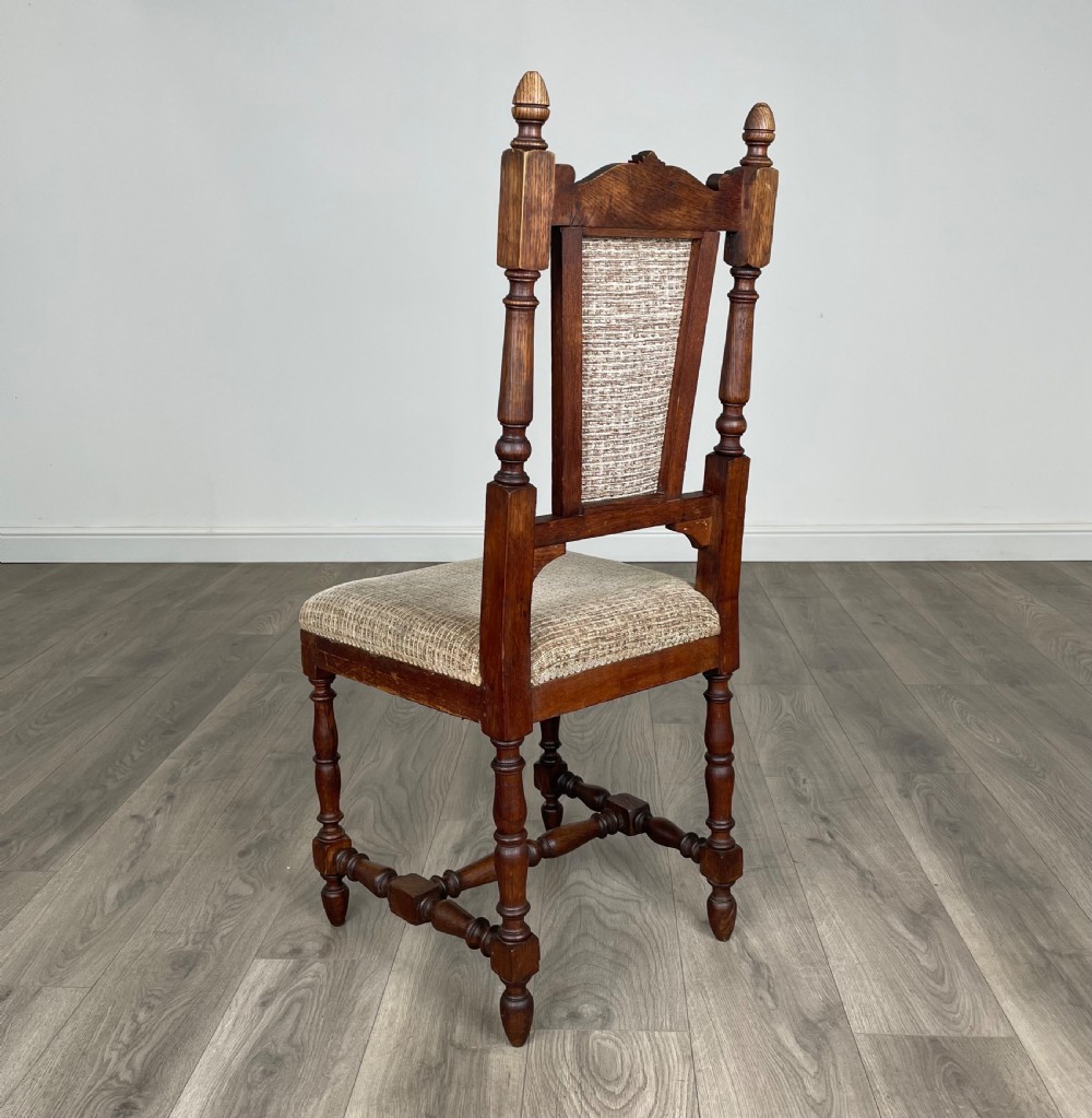 Antique 20th Century Set Of 6 Oak Dining Chairs View VII