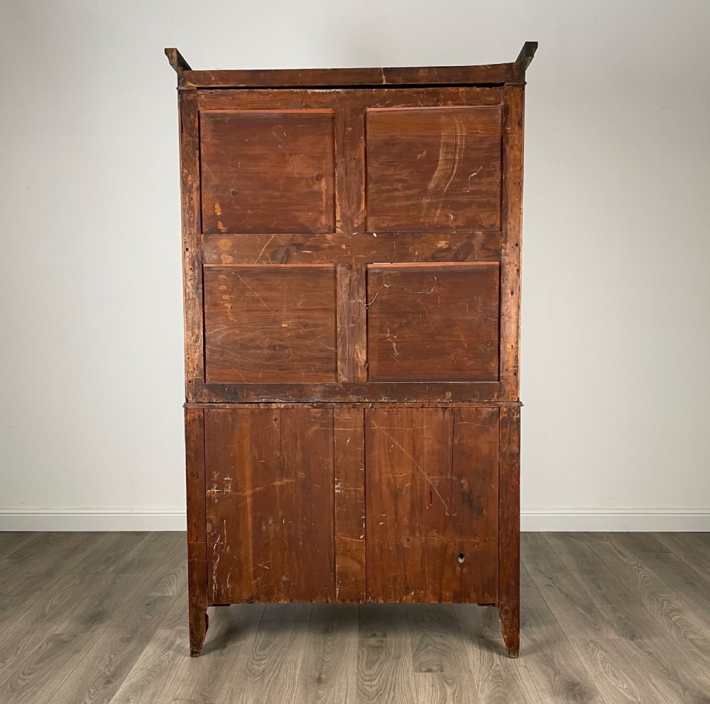 Antique 18th Century Bookcase On Chest In Mahogany View VII