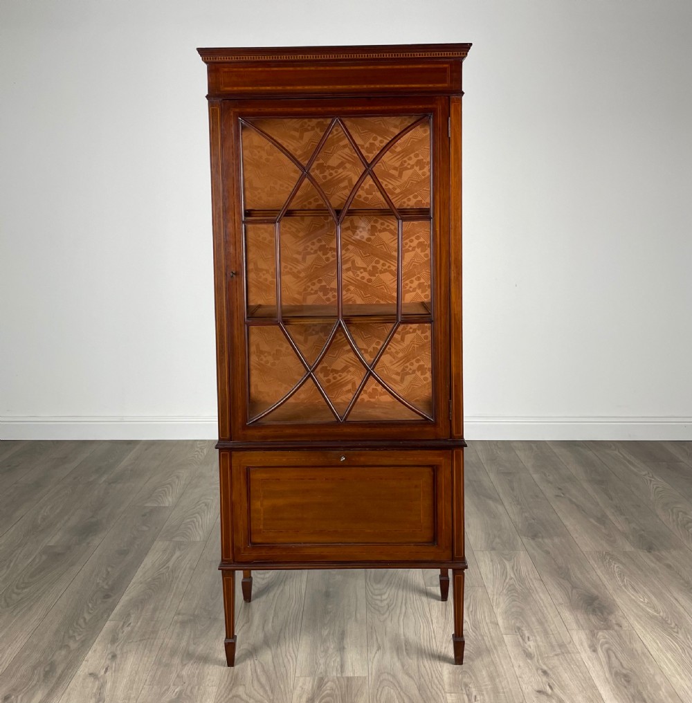 Antique 19th Century Display Cabinet In Mahogany View IX