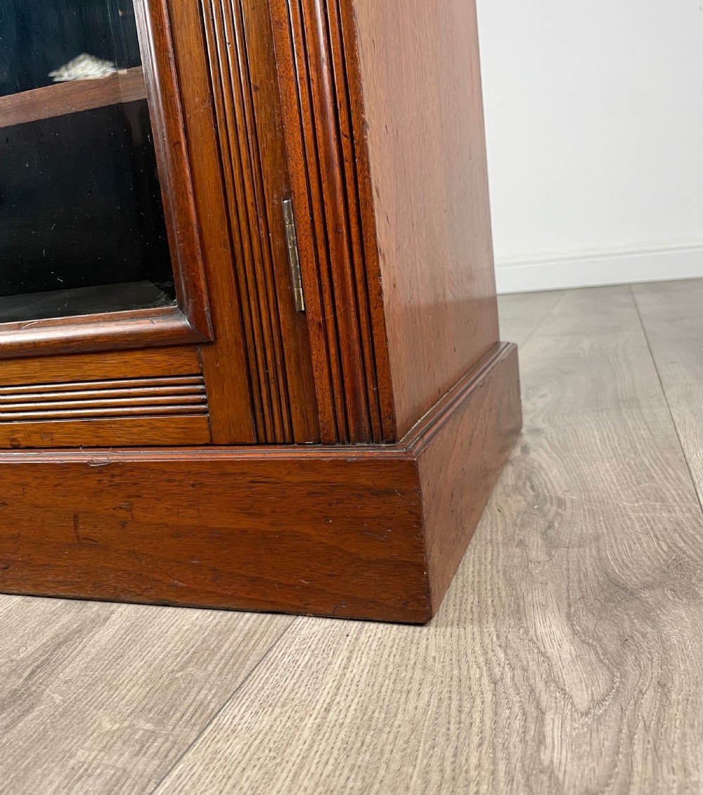Antique 20th Century Glazed Cabinet In Walnut View XIII