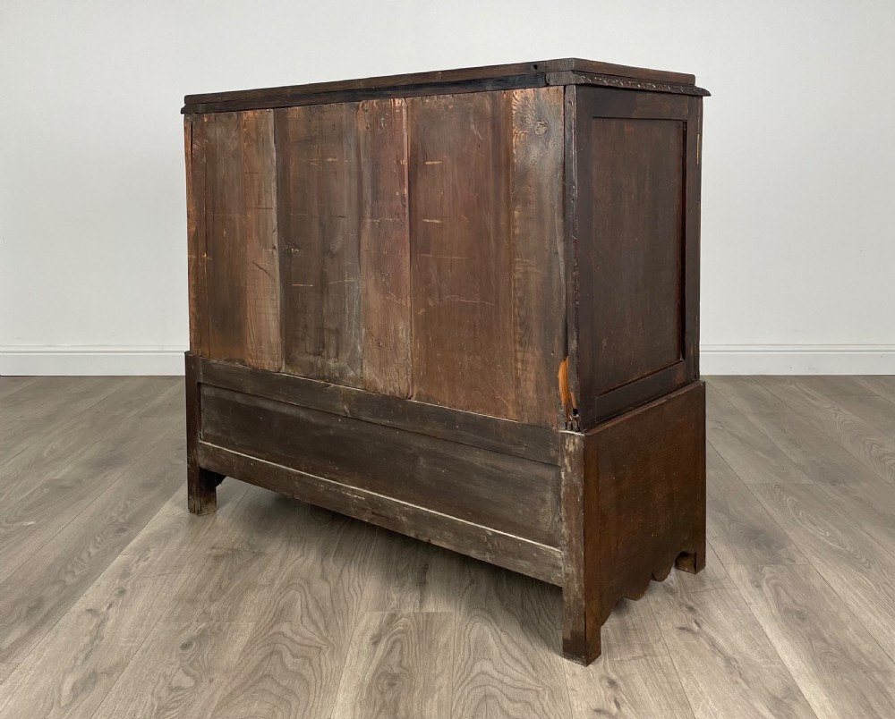 Antique 19th Century Heavily Carved Cupboard In Oak View VII