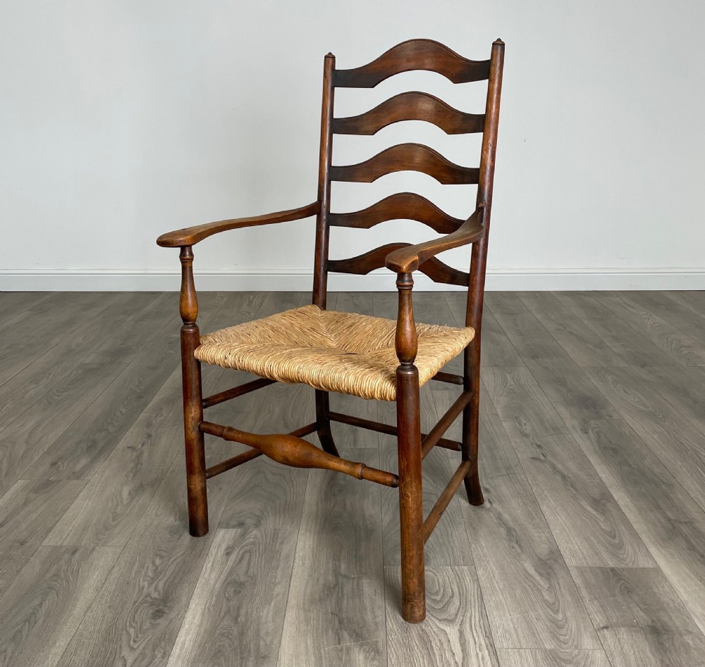 Antique 20th Century Set Of 6 Dining Chairs In Oak View II