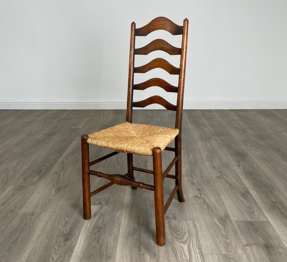 Antique 20th Century Set Of 6 Dining Chairs In Oak View III