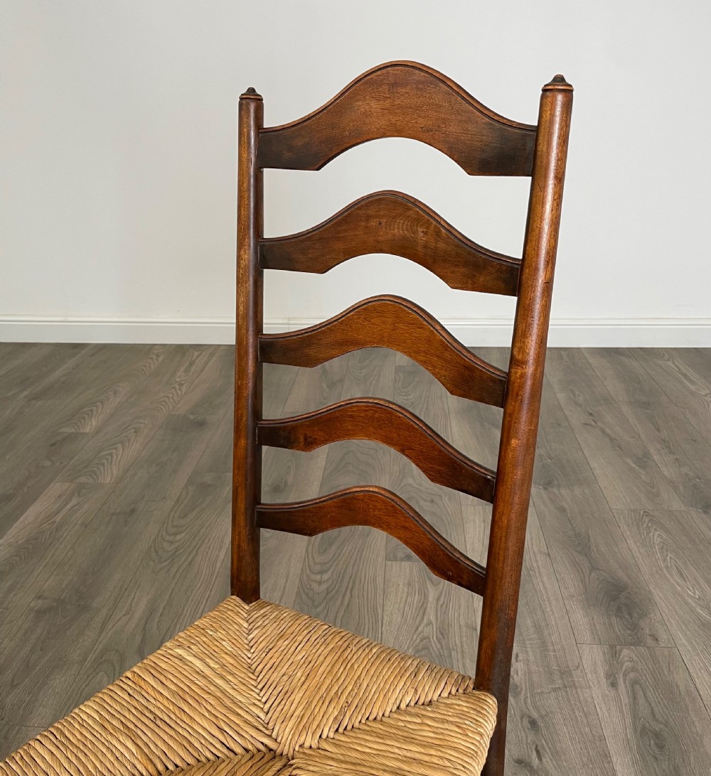 Antique 20th Century Set Of 6 Dining Chairs In Oak View IV