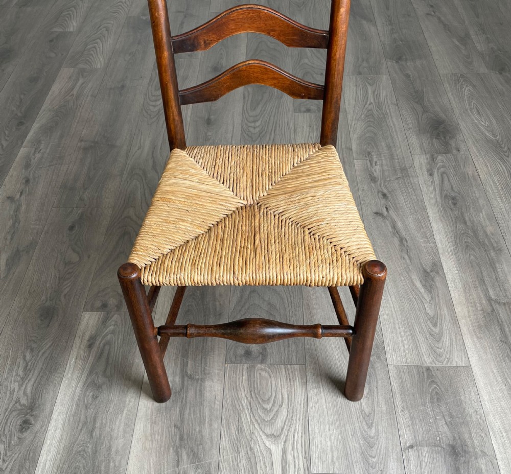 Antique 20th Century Set Of 6 Dining Chairs In Oak View VII