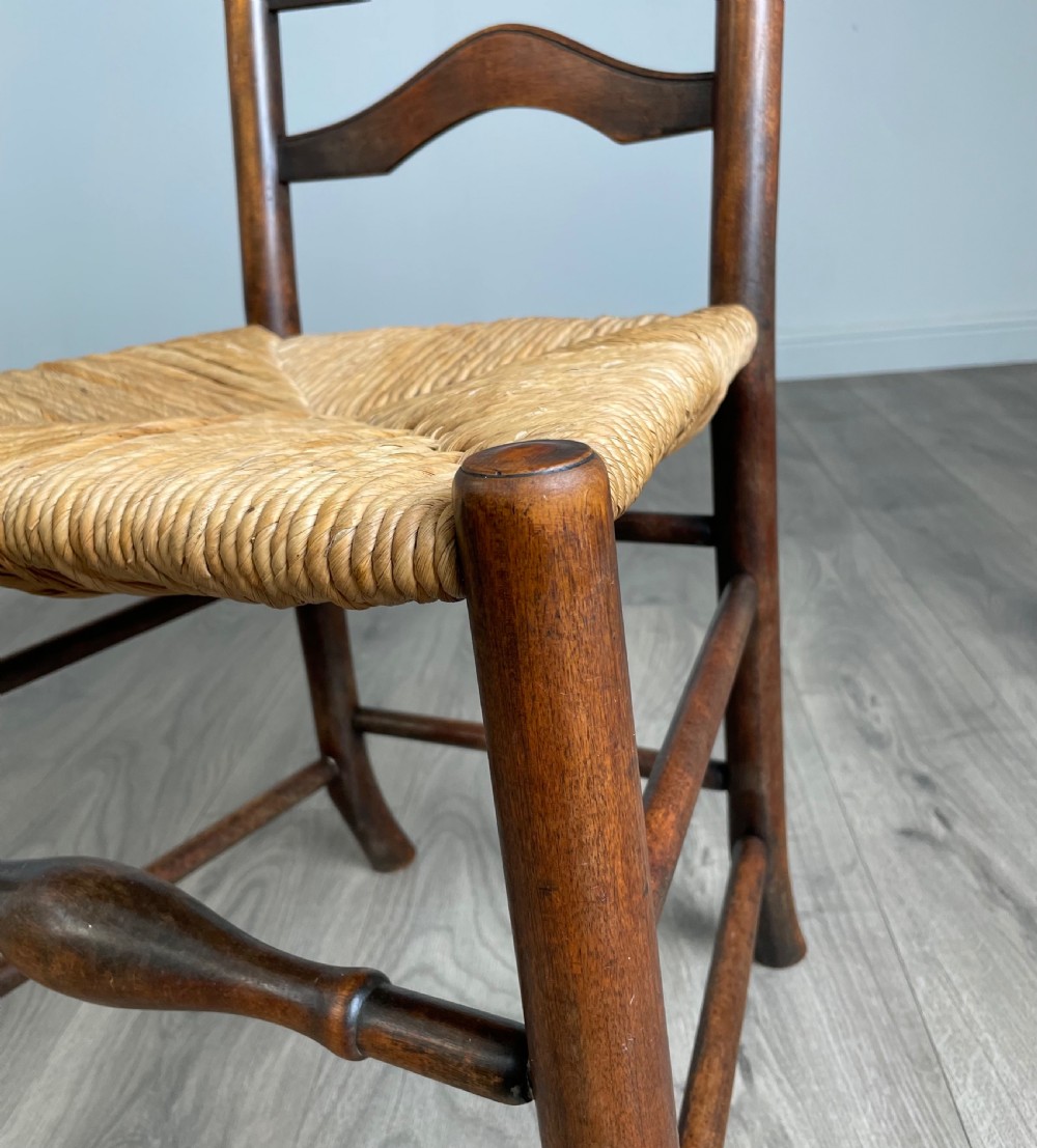 Antique 20th Century Set Of 6 Dining Chairs In Oak View VIII