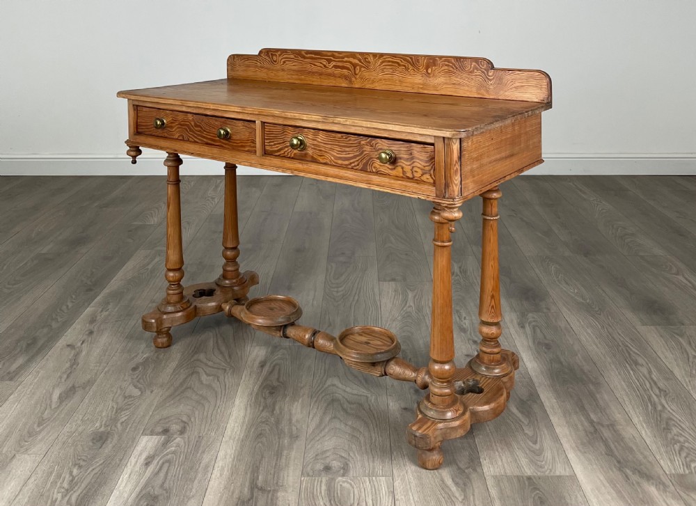 Antique 19th Century Pitch Pine Washstand View II
