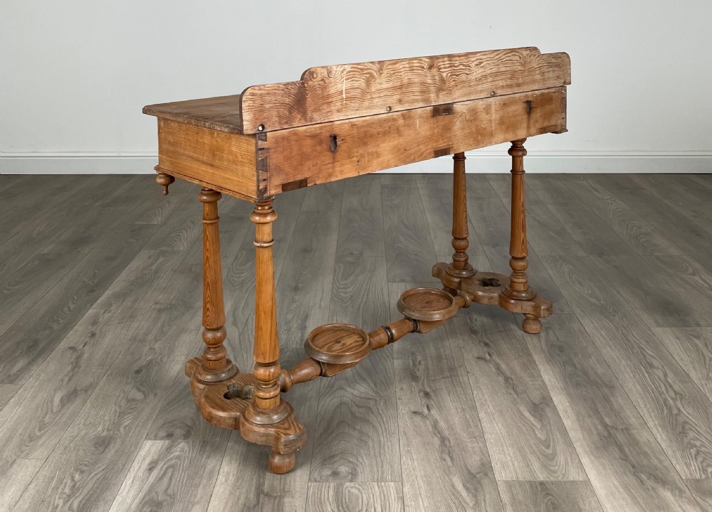 Antique 19th Century Pitch Pine Washstand View IV