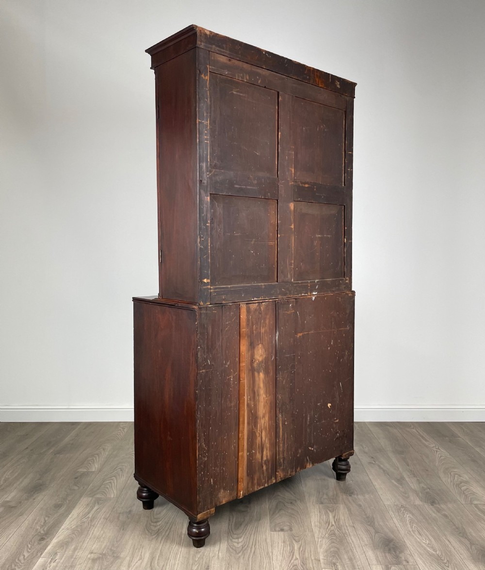 Antique 18th Century Secretaire Bookcase In Mahogany View VII
