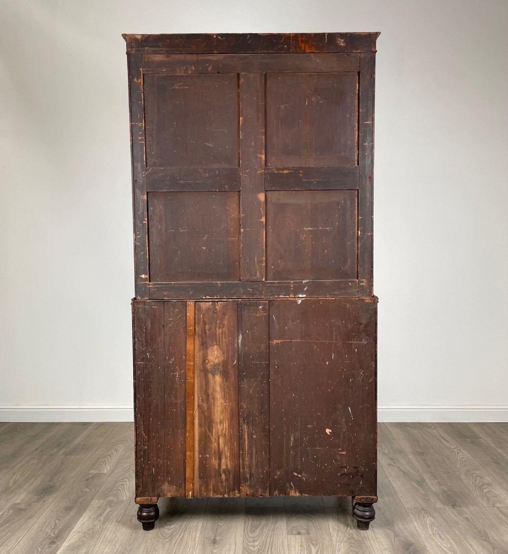 Antique 18th Century Secretaire Bookcase In Mahogany View VIII