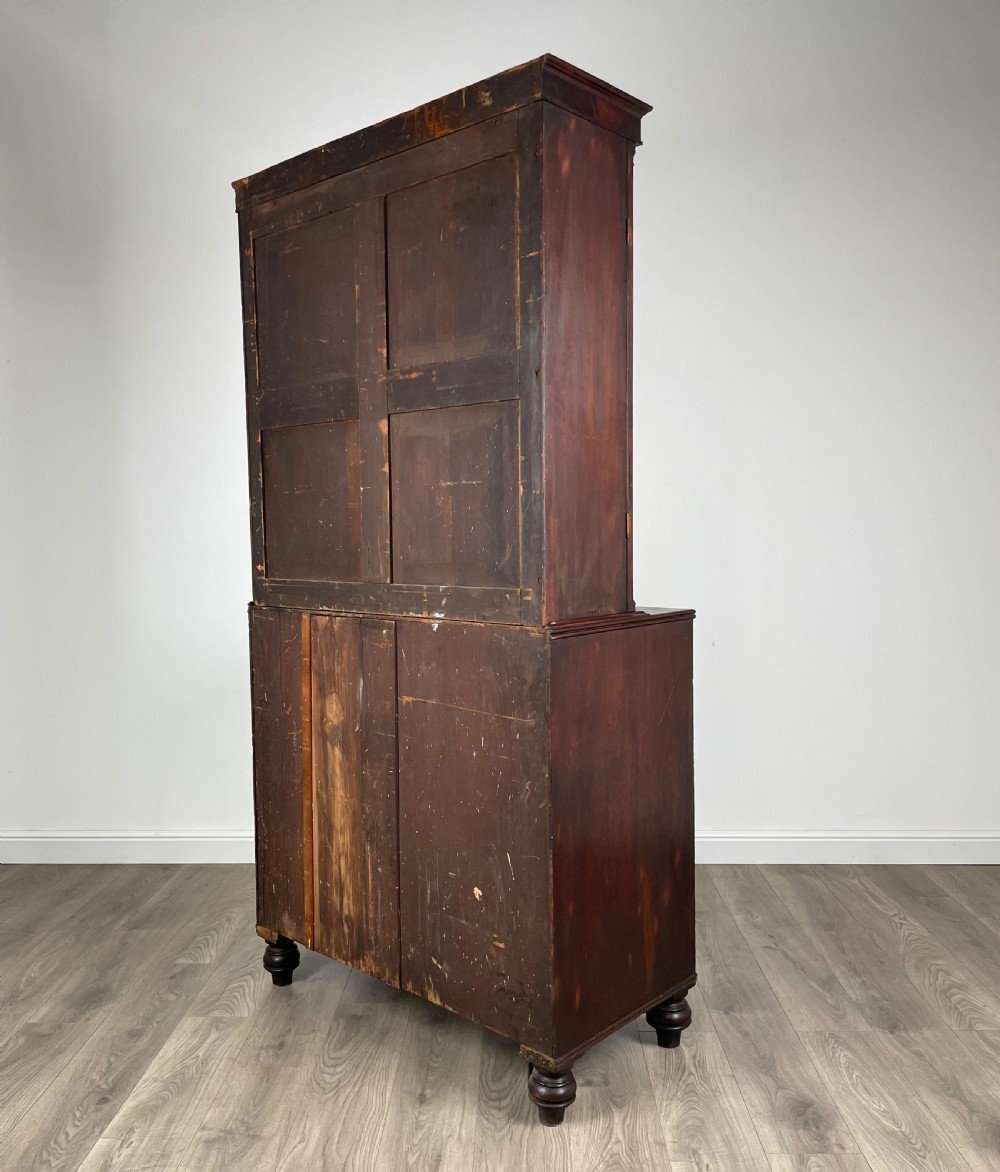 Antique 18th Century Secretaire Bookcase In Mahogany View IX