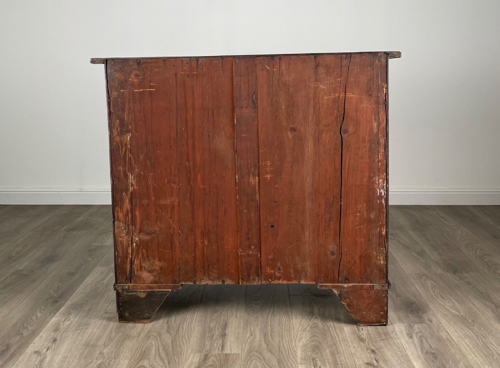 Antique 18th Century Quarter Cut Oak Chest Of Drawers ( REF AF-3050 ) View V