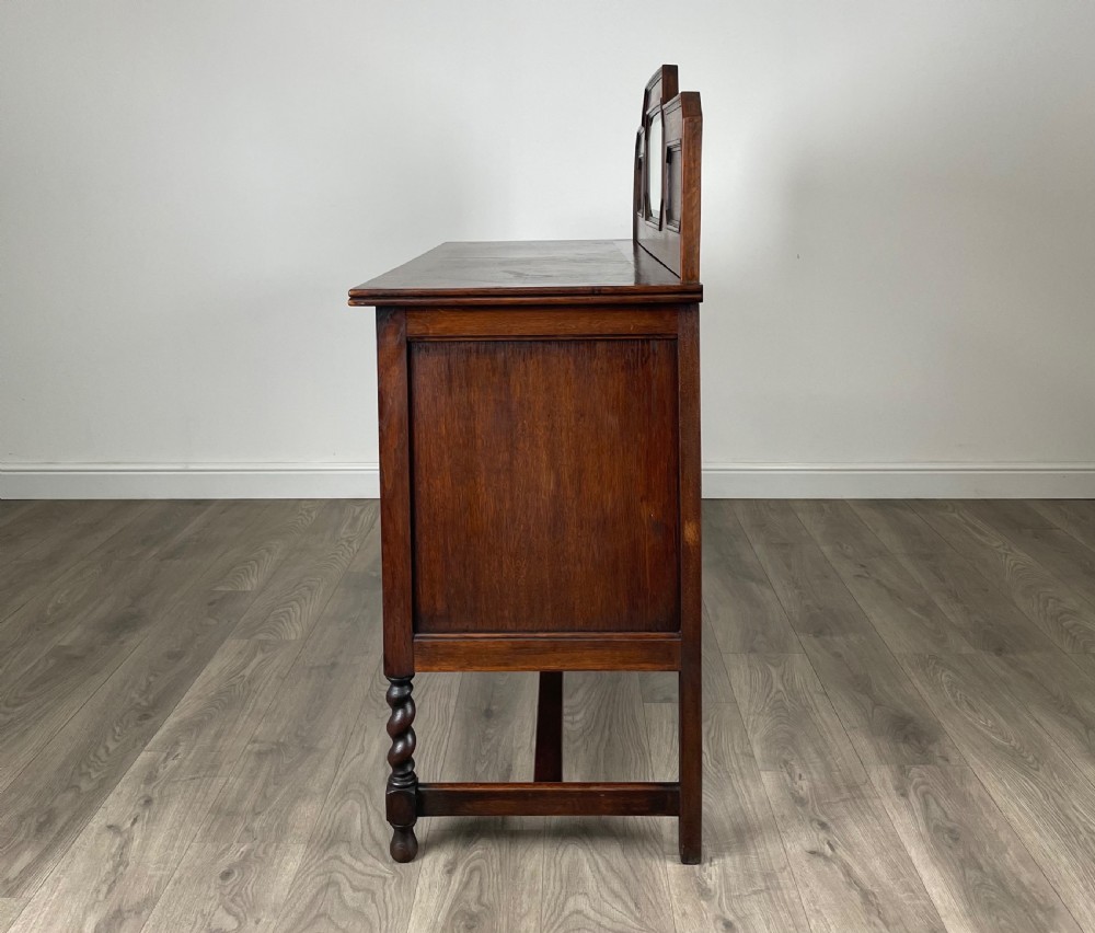Antique 20th Century Mirror Back Sideboard In Oak View II