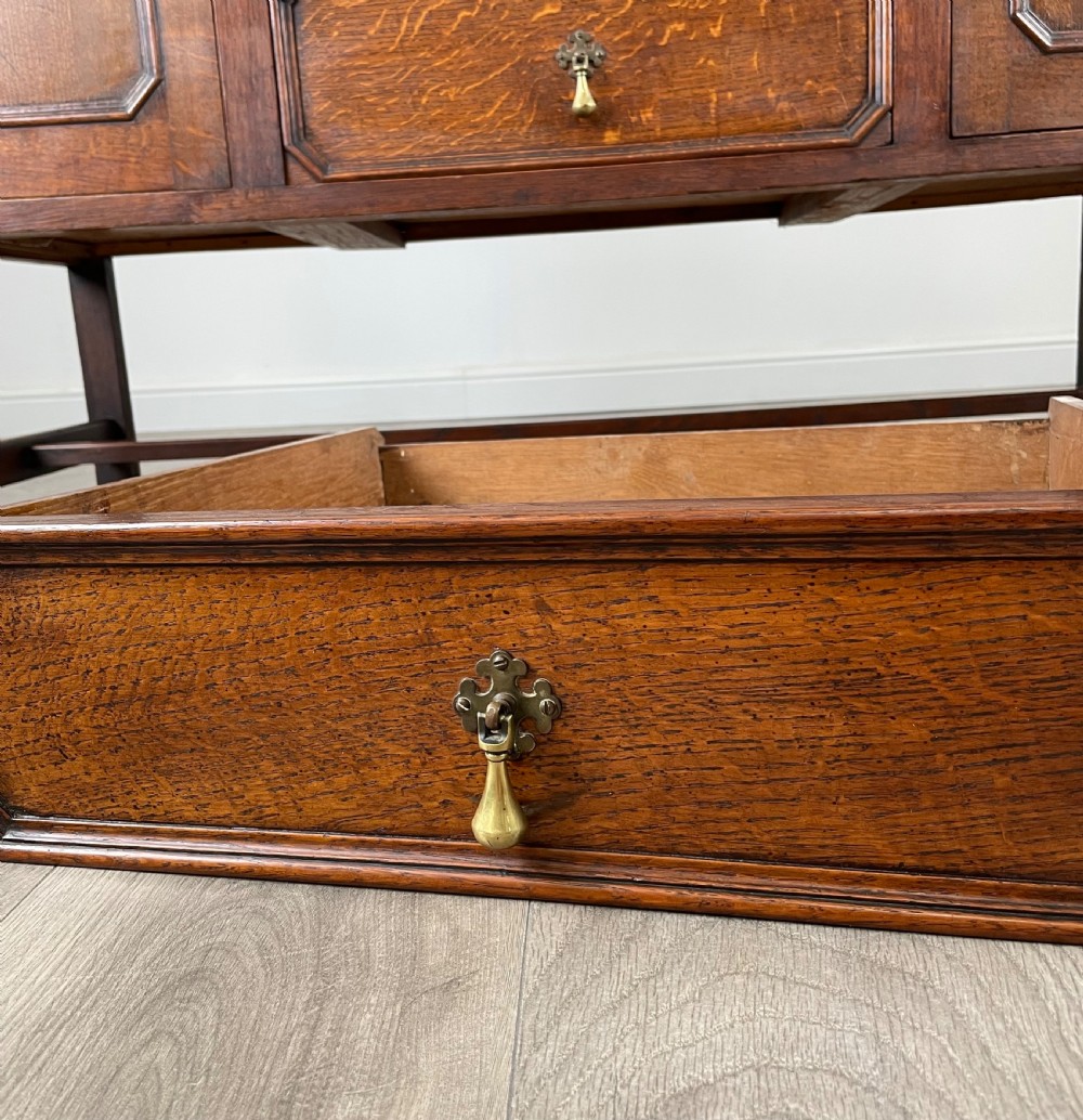 Antique 20th Century Mirror Back Sideboard In Oak View VIII