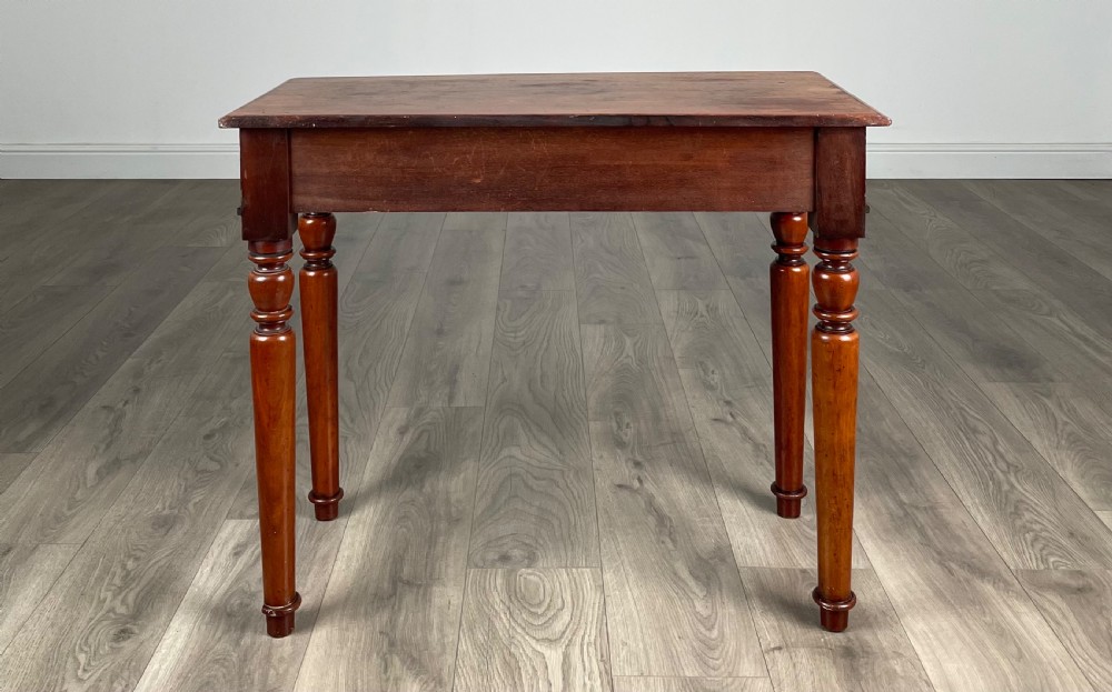 Antique 19th Century Side Table / Writing Table In Mahogany View V