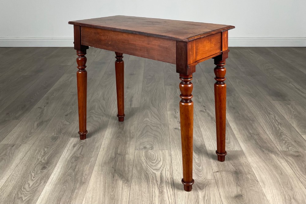 Antique 19th Century Side Table / Writing Table In Mahogany View VI