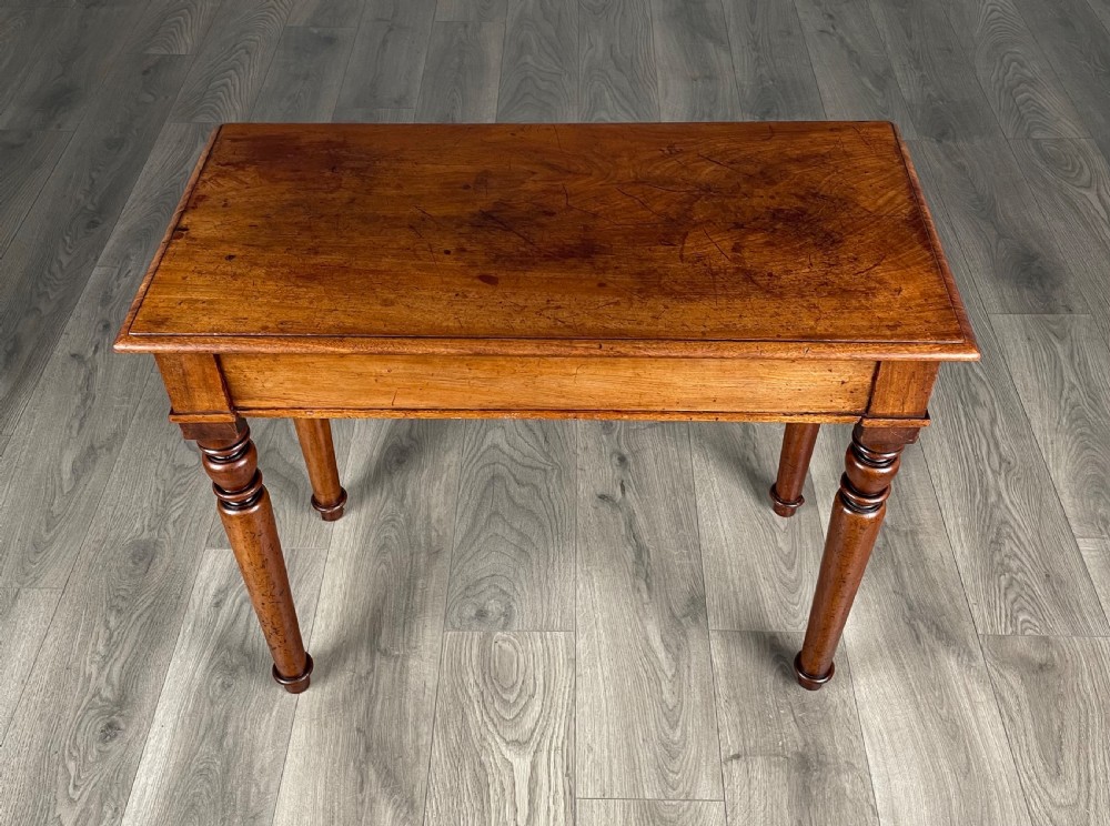 Antique 19th Century Side Table / Writing Table In Mahogany View IX