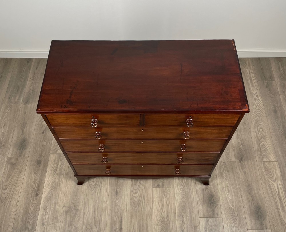 Antique 19th Century Mahogany Chest Of Drawers View X
