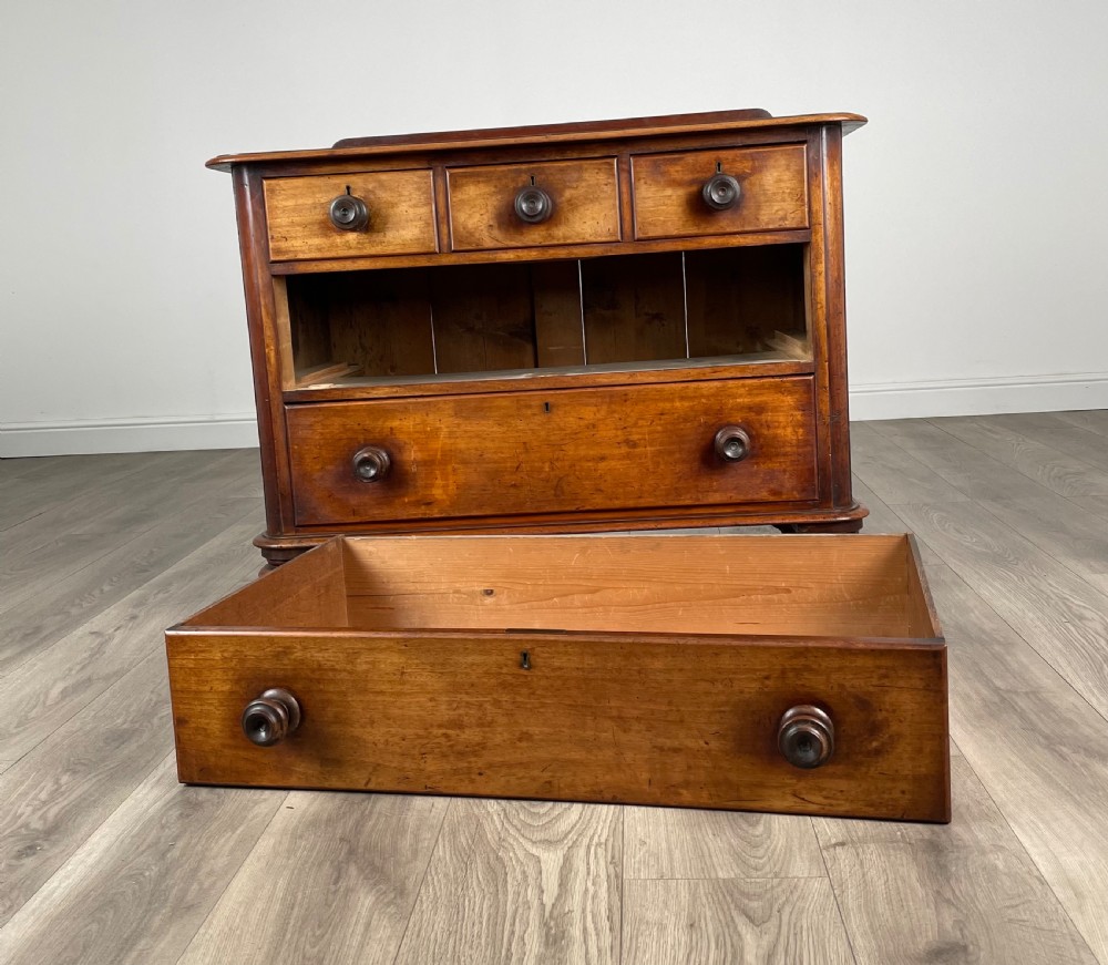 Antique 19th Century Mahogany Chest Of Drawers View X
