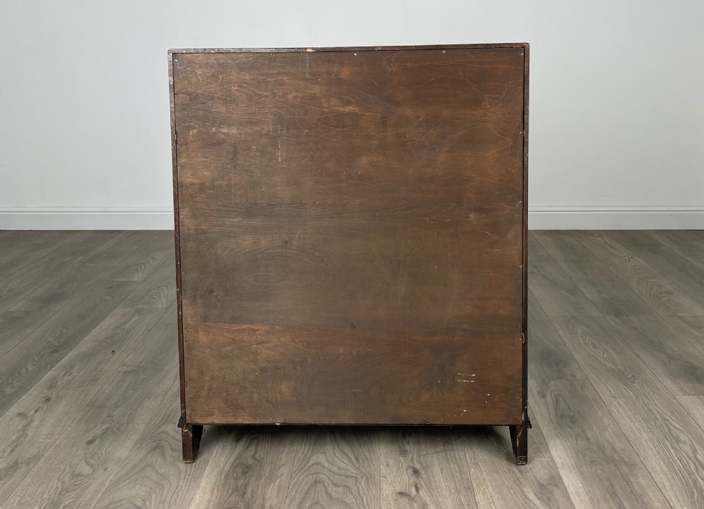 Antique 20th Century Carved Bureau In Oak View VIII