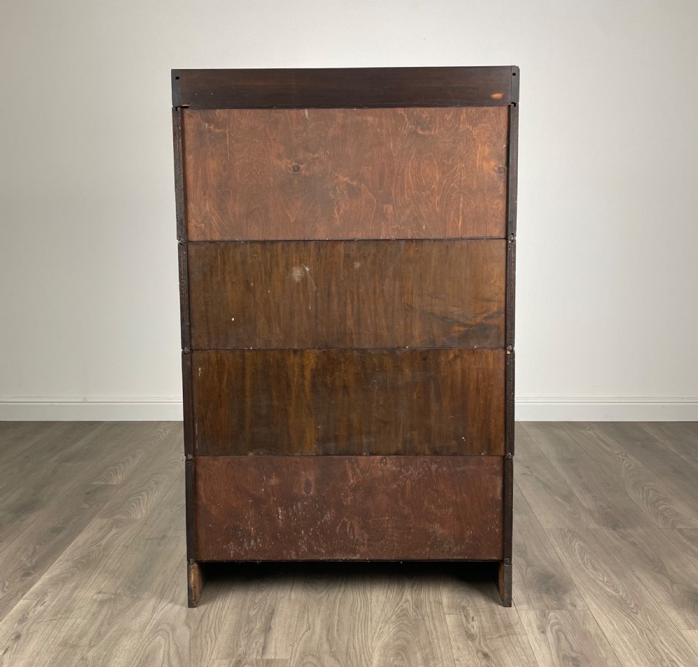Antique 20th Century Globe Wernicke Style Bookcase In Oak View V