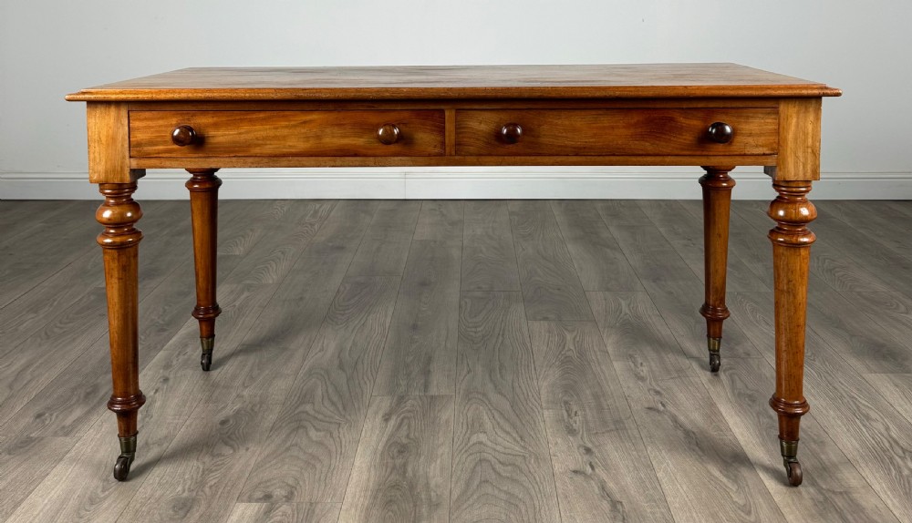 Antique 19th Century Writing Table In Mahogany