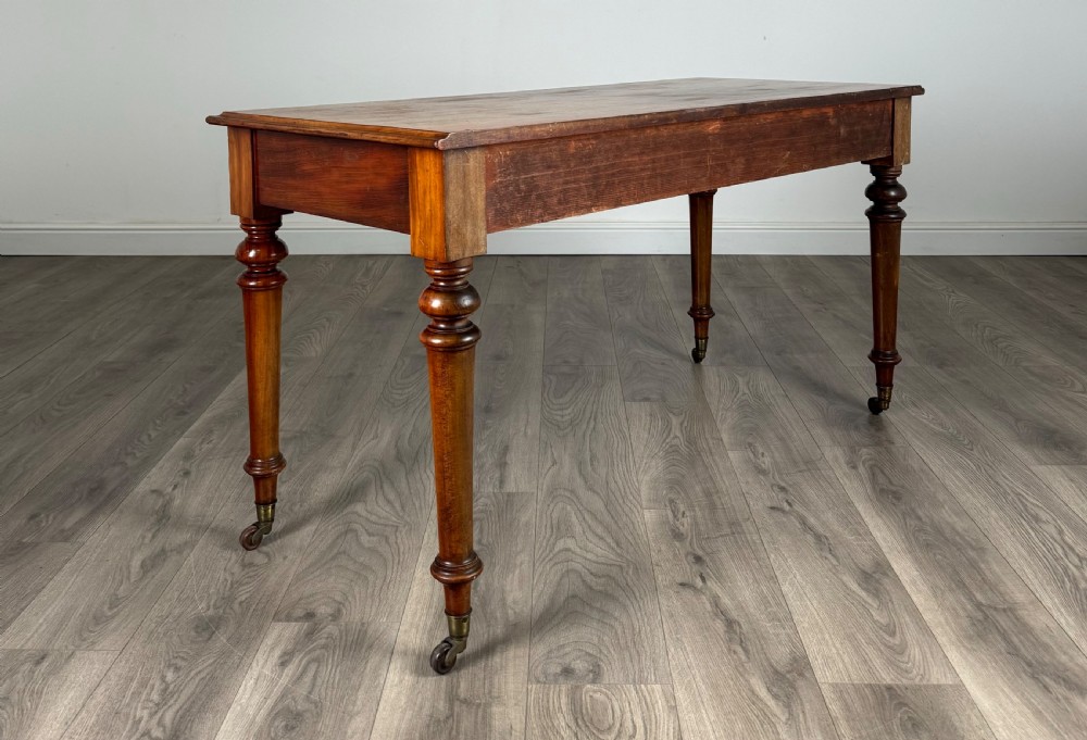 Antique 19th Century Writing Table In Mahogany View IV