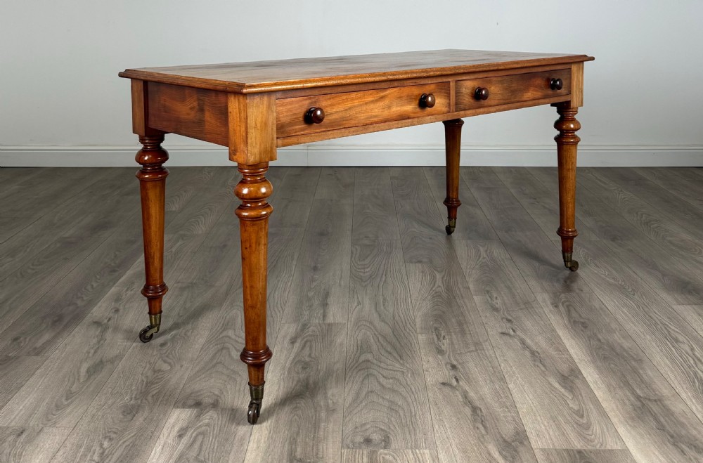 Antique 19th Century Writing Table In Mahogany View VIII