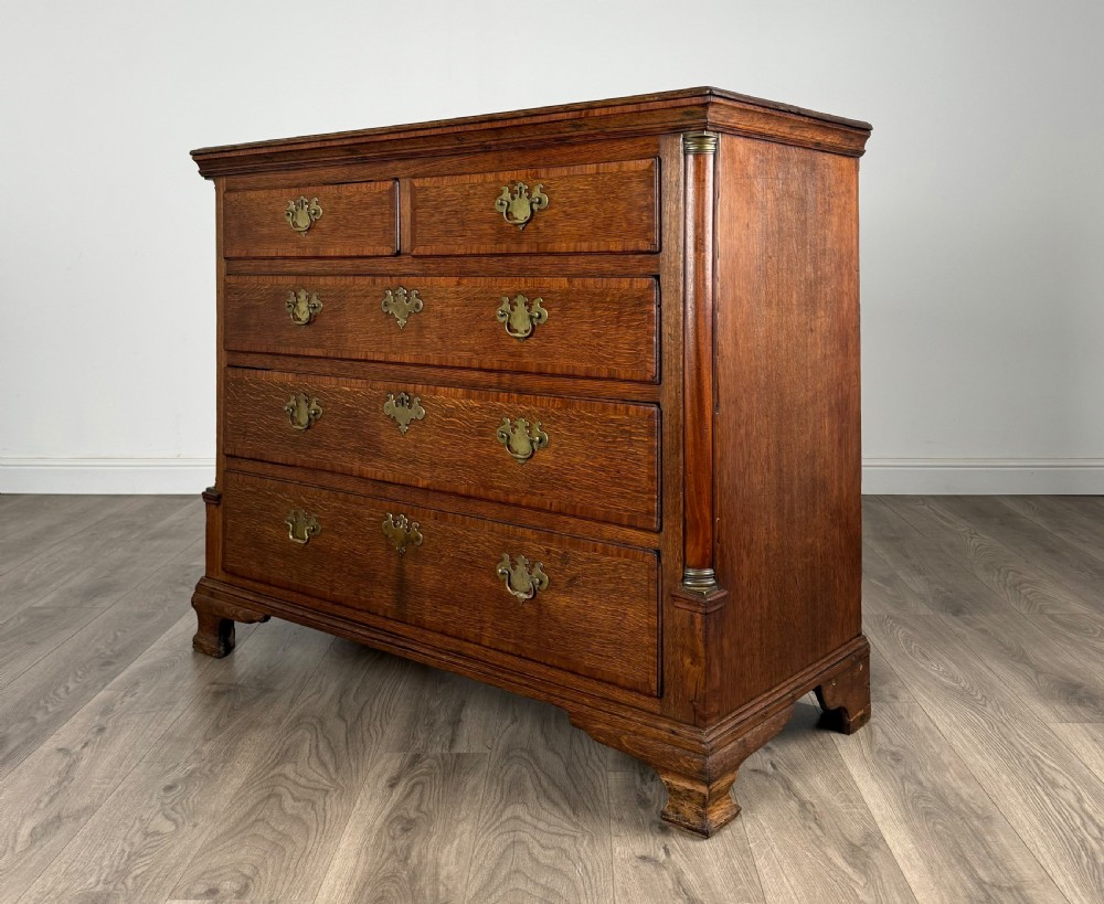 Antique 18th Century Oak Chest Of Drawers View II