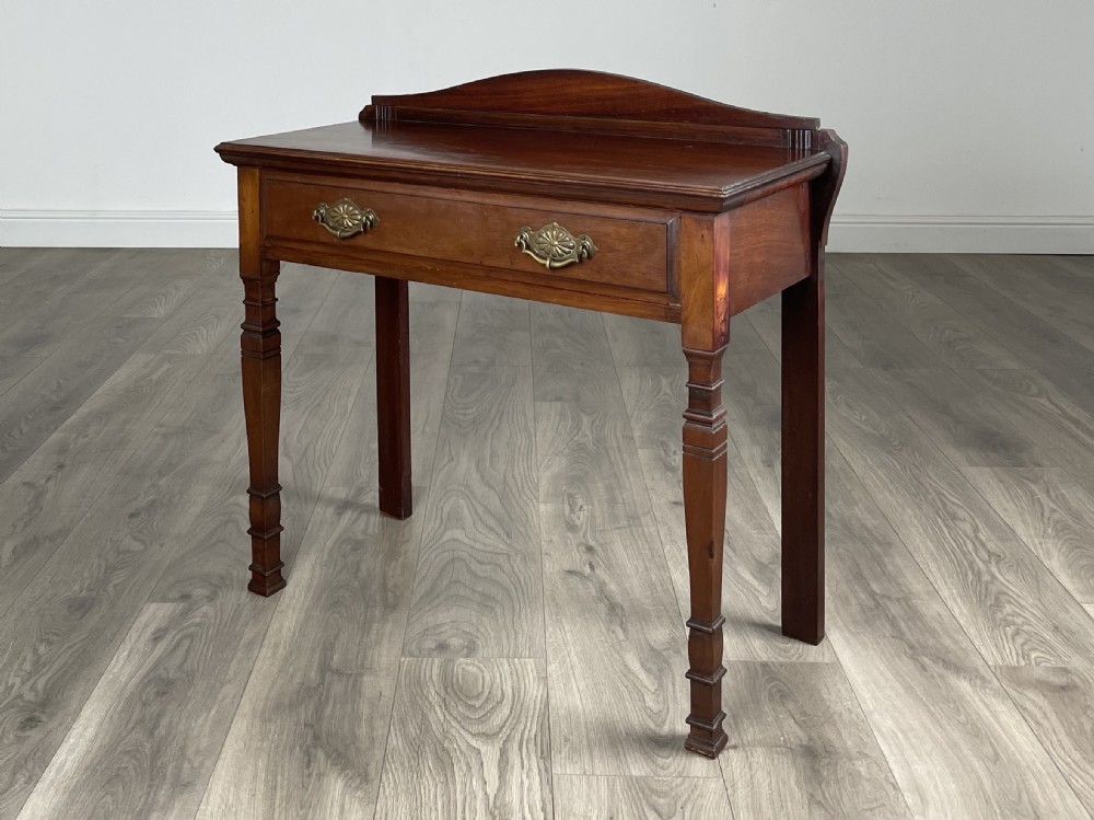 Antique 20th Century Side Table / Hall Table In Mahogany View II