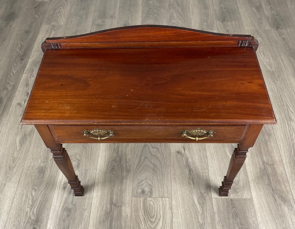 Antique 20th Century Side Table / Hall Table In Mahogany View IX