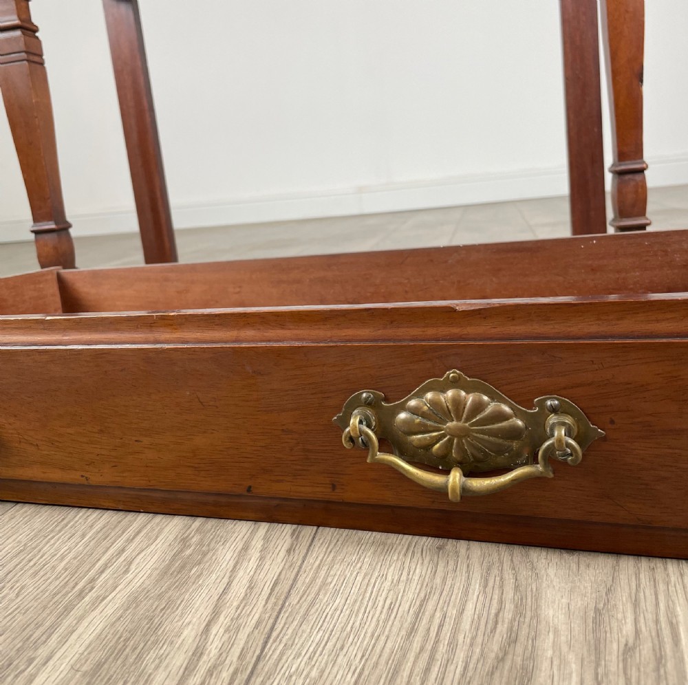 Antique 20th Century Side Table / Hall Table In Mahogany View XI