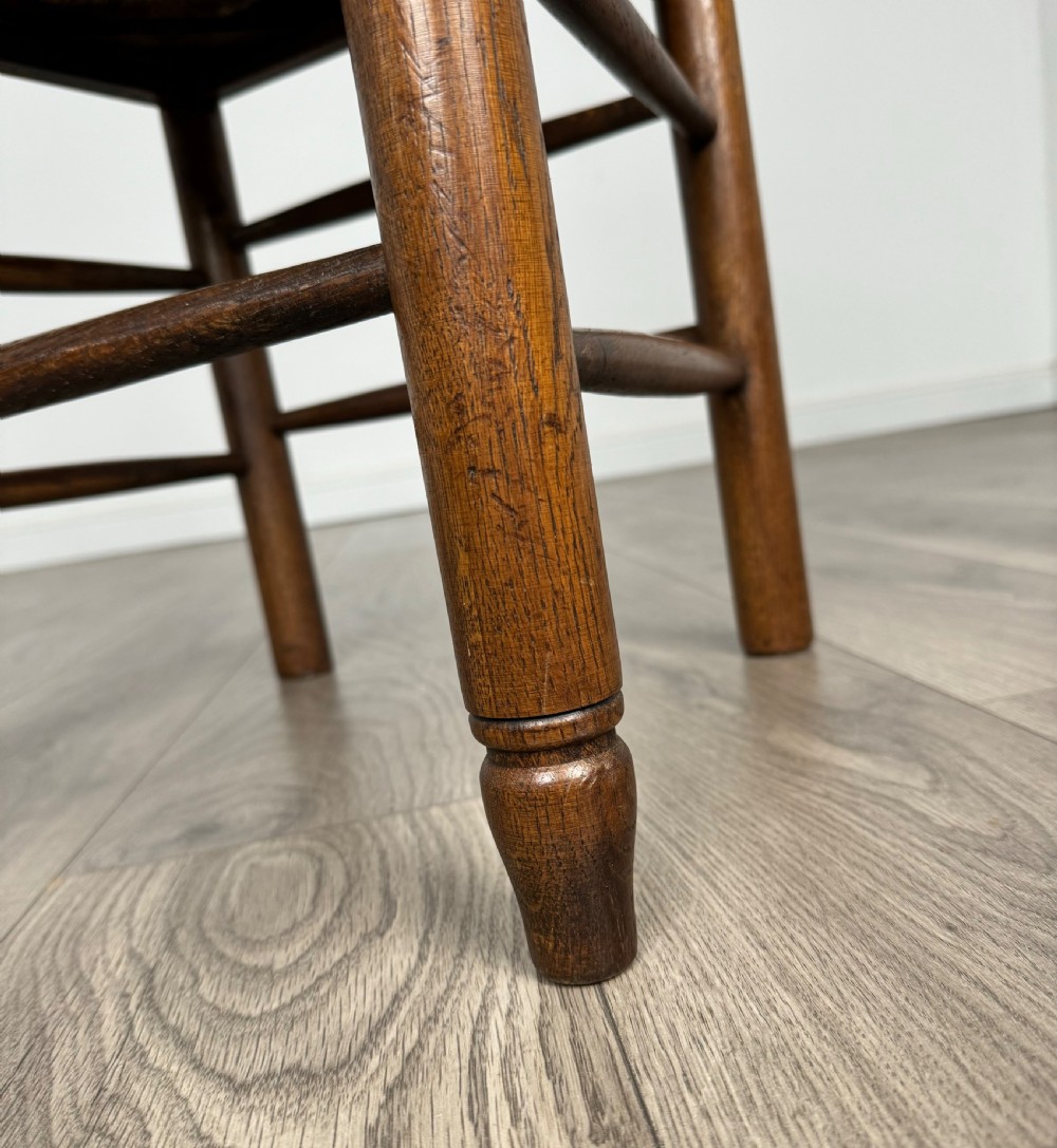 20th Century Set Of 6 Ladder Back Dining Chairs In Oak View VII