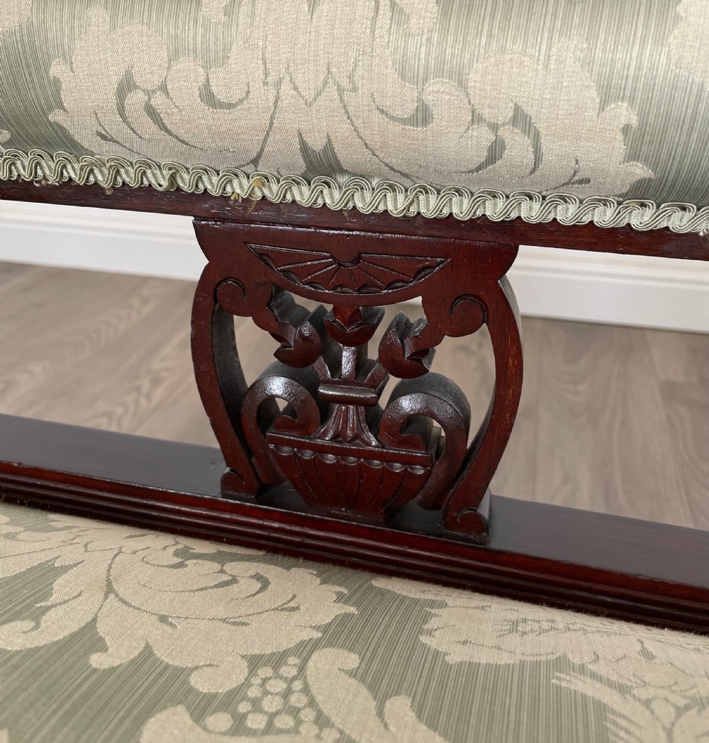 Antique 20th Century Settee In Mahogany View IX
